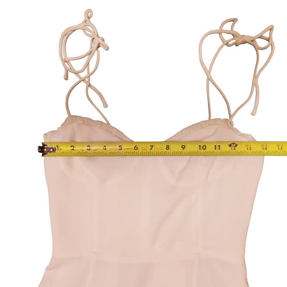 Aritzia Wilfred Fable White Mini Dress Tie Straps Little White Lined Corset Dres - Picture 7 of 12
